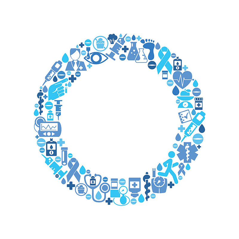image showing icons related to diabetes